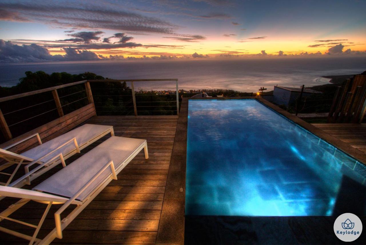 Villa Paloma 4 Etoiles Avec Piscine Et Vue Exceptionnelle Sur L'Ocean A Saint-Leu Exterior photo